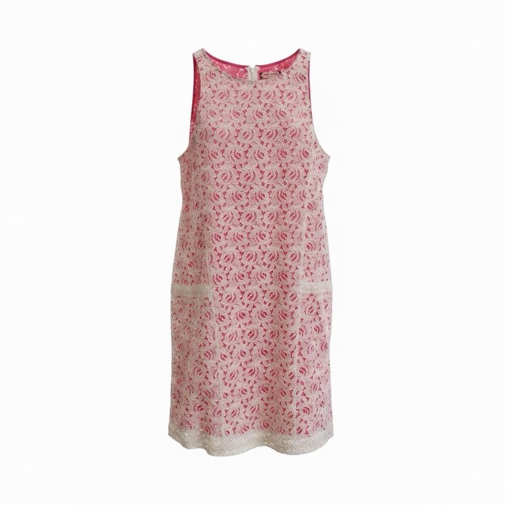Girls Ruby And Bloom Lace Covered Pink Dress Size 12